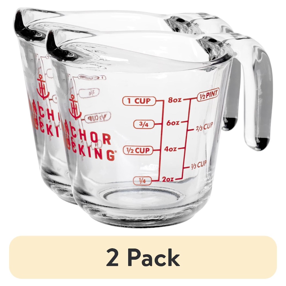 Kitchen Glass Baking Set - Set di 2 misurini in vetro