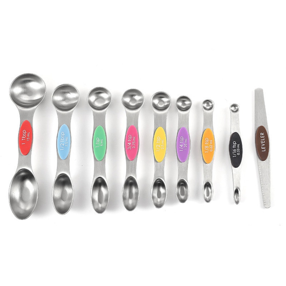 Kitchen Glass Baking Set - Set di Cucchiai Dosatori Magnetici in