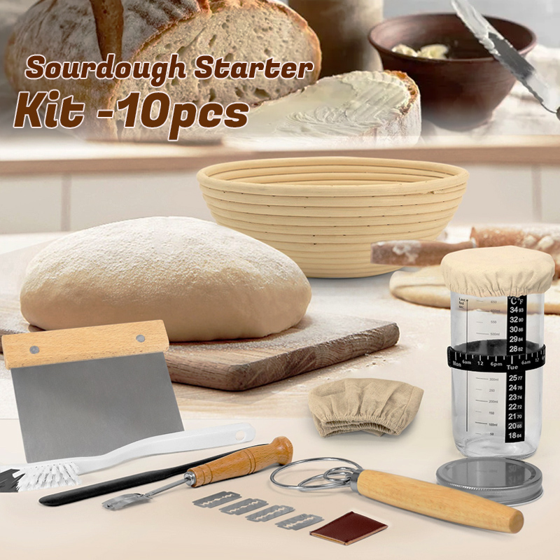 Kitchen Glass Baking Set - Kit iniziale per lievitazione naturale da