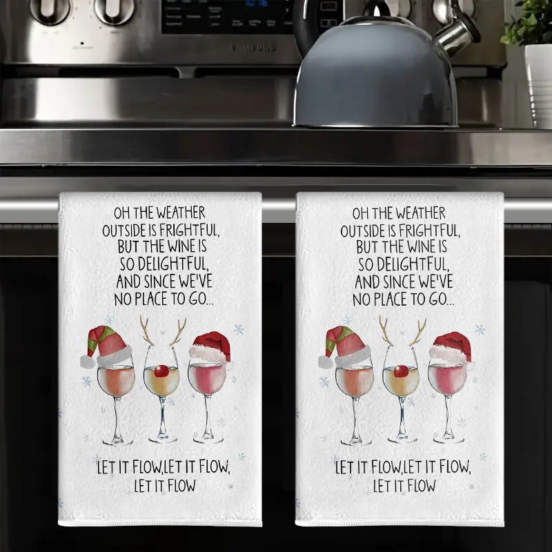 Kitchen Glass Baking Set - 2 pezzi, asciugamani da cucina con