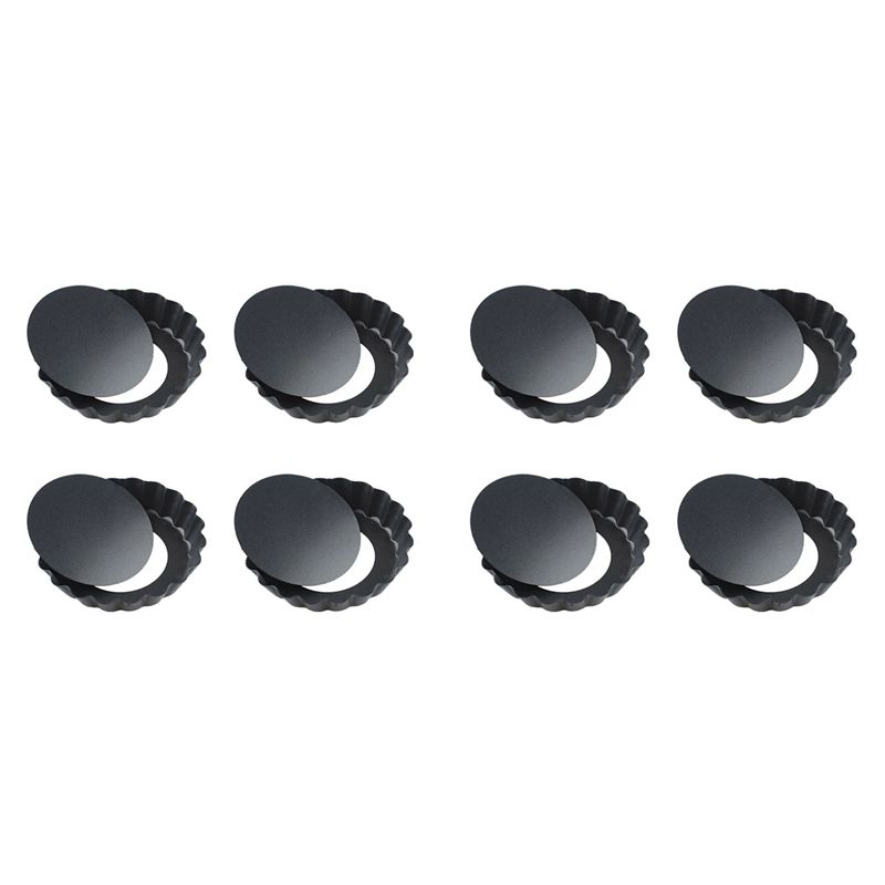 Tart Pan Loose - Set di 8 Stampi Rotondi da