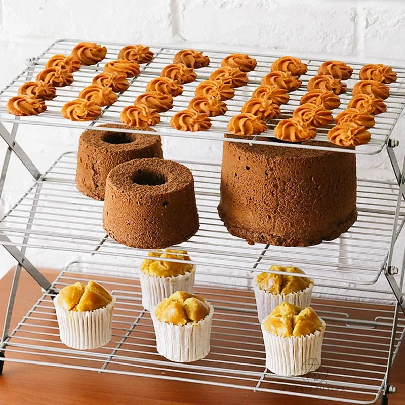 Kitchen Accessories For Baking - Griglia di raffreddamento per torte pieghevole