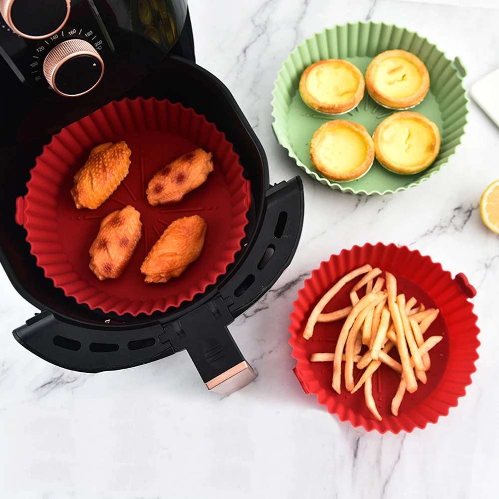Kitchen Essentials Baking Tray - Pentola in silicone per friggitrice ad