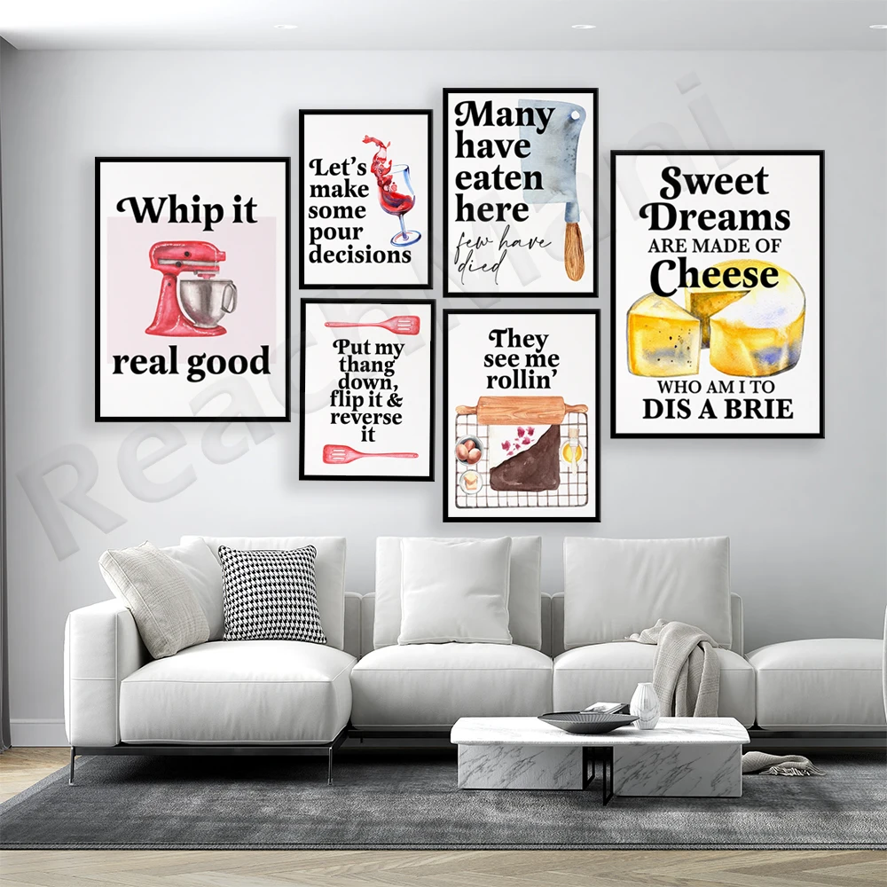 Poster con citazioni divertent - Kitchen Baking Quotes recensione e prezzo