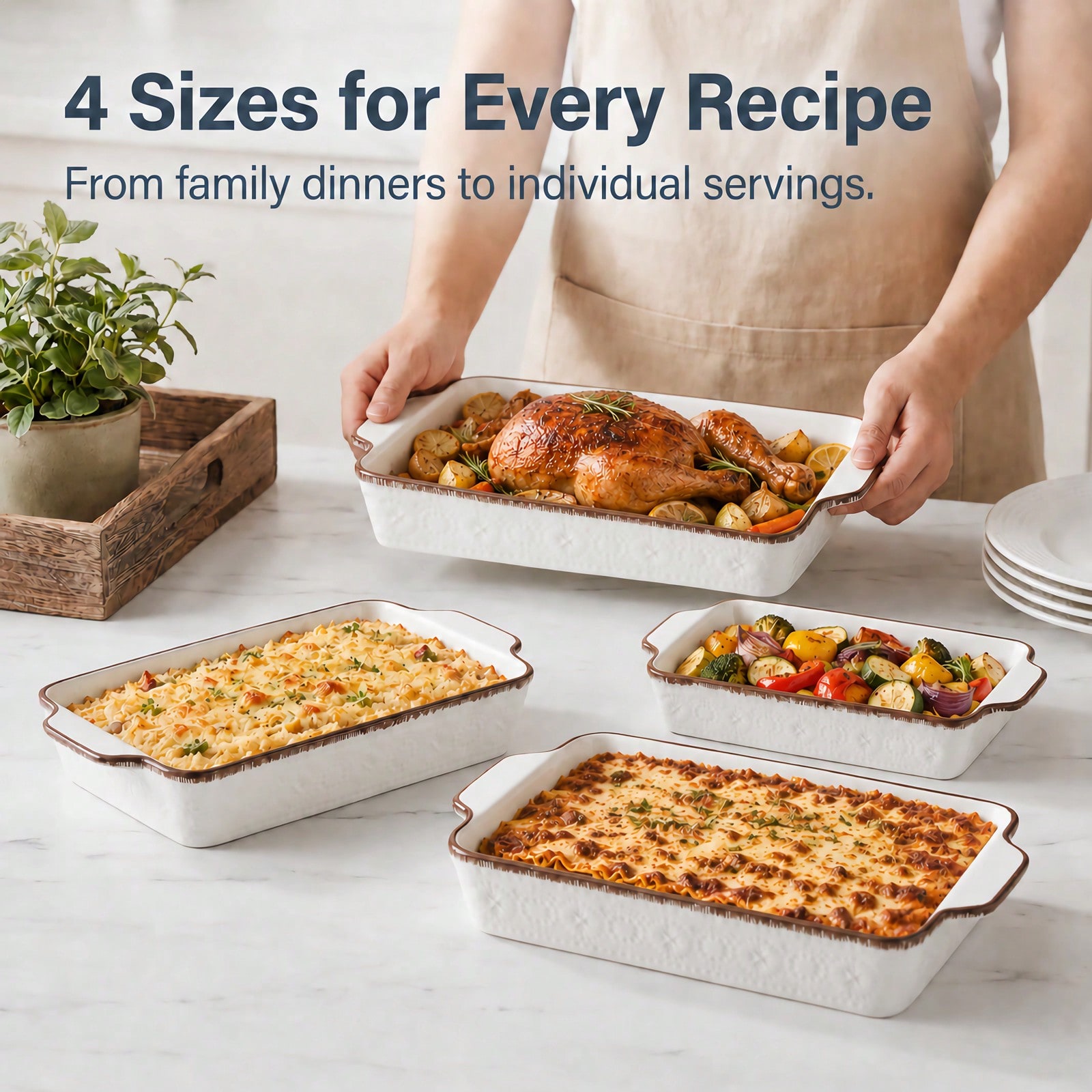 Teglie da Forno in Porcellana  - Kitchen Glass Baking Set recensione e prezzo
