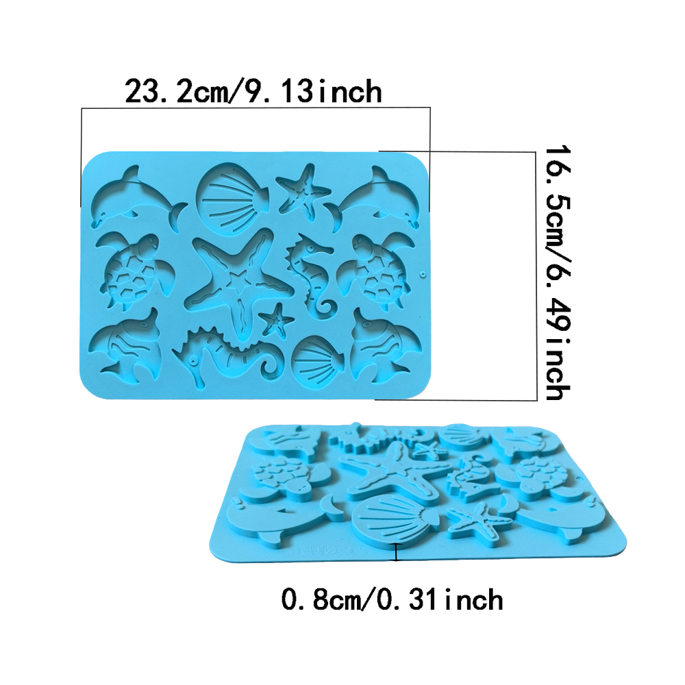 1pc creatura marina a forma di - Silicone Cake Mold recensione e prezzo