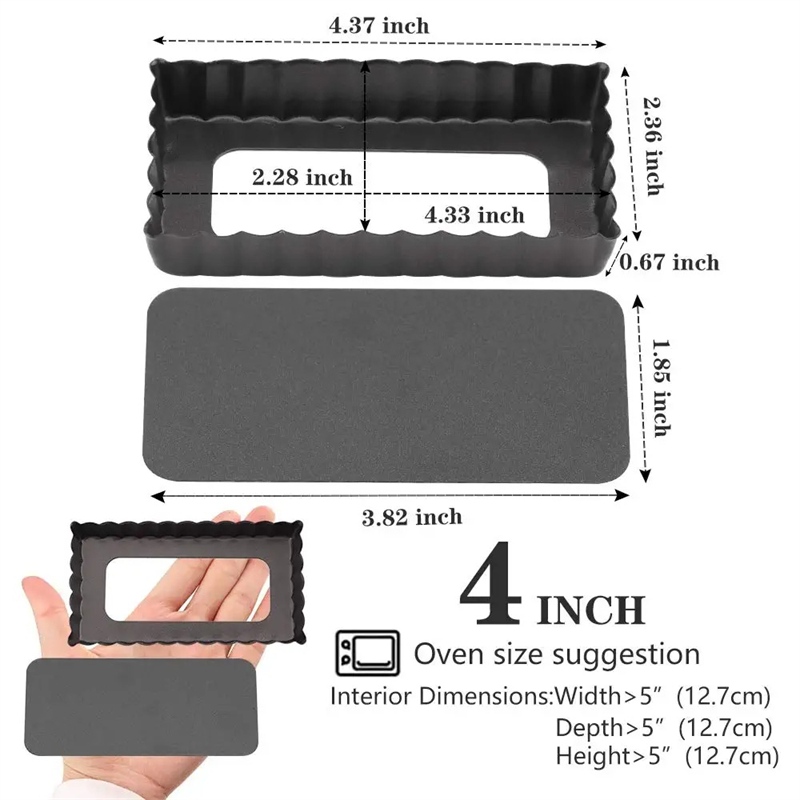 6 pz Mini Crostata Pan Set Ret - Tart Pan Loose recensione e prezzo