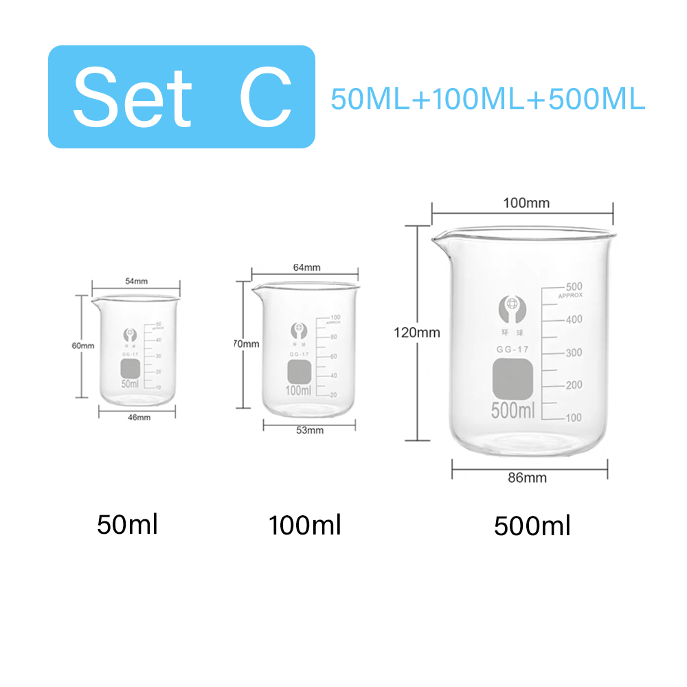 Set di 3 Bicchieri Dosatori in - Kitchen Glass Baking Set recensione e prezzo