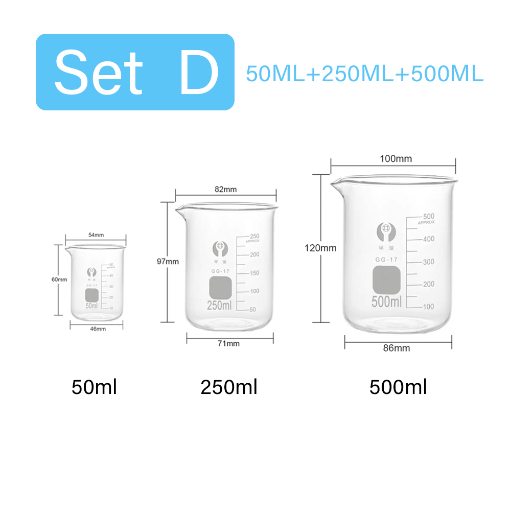 Set di 3 Bicchieri Dosatori in - Kitchen Glass Baking Set recensione e prezzo