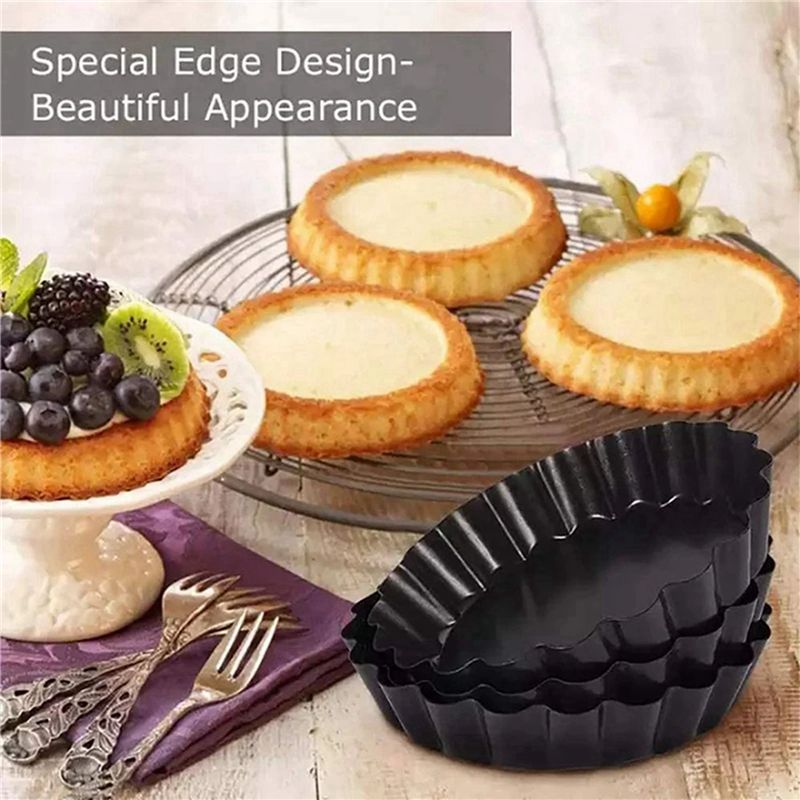 Set di 8 Stampi Rotondi da 10  - Tart Pan Loose recensione e prezzo